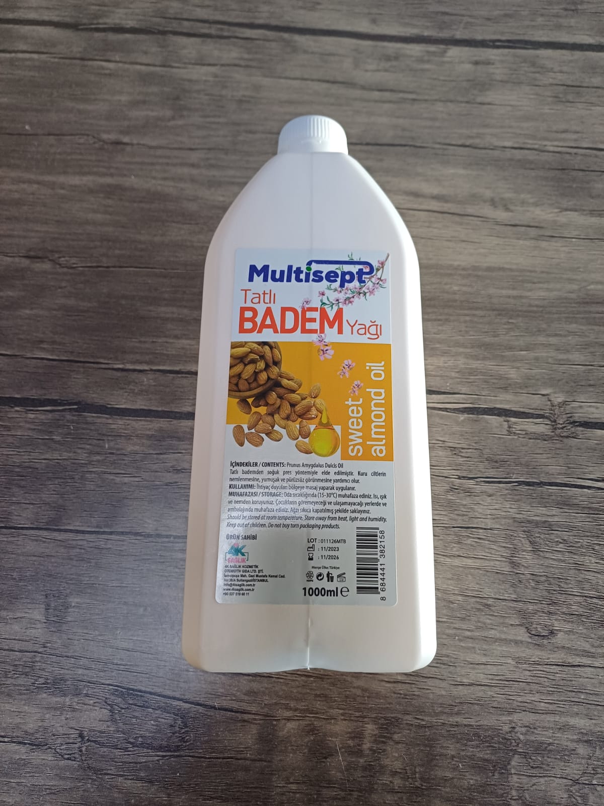 Tatlı Badem Yağı 1000 ML